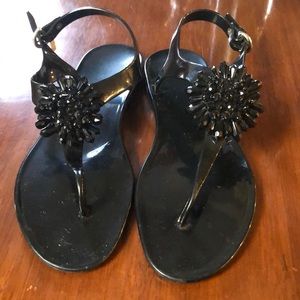 Black Coach Sandals